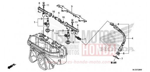 INJECTEUR DE CARBURANT CBR600RAD de 2013